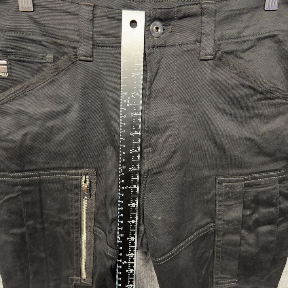 G-Star RAW Flight Cargo 3D Skinny Pants Mens 32x32(28) Black Stretch Street - Picture 15 of 16